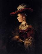 Saskia in Pompous Dress Rembrandt Peale